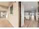 Entryway into condo showing kitchen and living area with ocean view at 3807 S Atlantic Ave # 2020, Daytona Beach, FL 32118