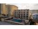 Oceanfront building with community pool and beach access at 3807 S Atlantic Ave # 2020, Daytona Beach, FL 32118