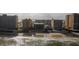 Aerial view of beachfront condo building, showcasing oceanfront location and surrounding buildings at 3807 S Atlantic Ave # 2020, Daytona Beach, FL 32118