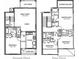 Two-story floor plan showing a spacious layout with multiple bedrooms and bathrooms at 408 Miramar Avenue, Davenport, FL 33897