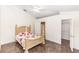 Bedroom with floral bedding and large closet at 1269 Buccaneer Ave, Deltona, FL 32725
