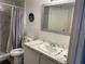 Clean bathroom with a shower/tub combo and modern vanity at 2202 Key West Ct # 632, Kissimmee, FL 34741