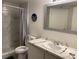 Clean bathroom with a shower/tub combo and modern vanity at 2202 Key West Ct # 632, Kissimmee, FL 34741