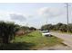 Property view from road; grassy area and white car at 3555 E Johnson Ave, Haines City, FL 33844