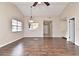 Living area with hardwood floors and vaulted ceiling at 1335 Landry Cir, Longwood, FL 32750