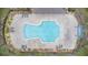 Modern community pool from above at 15211 Willow Arbor Cir, Orlando, FL 32824