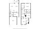 Two-story floor plan with 3 bedrooms and garage at 15211 Willow Arbor Cir, Orlando, FL 32824