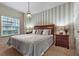 Comfortable bedroom with a king-size bed and neutral decor at 3214 Gold Ln, Kissimmee, FL 34747