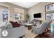 Relaxing lounge area with comfortable seating and a TV at 3214 Gold Ln, Kissimmee, FL 34747
