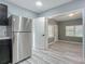 Modern kitchen with stainless steel appliances at 143 N Woodward Ave, Deland, FL 32720
