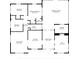 Detailed floor plan showing dimensions of a 3-bedroom, 2-bath home at 3814 E Esther St, Orlando, FL 32812