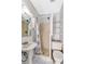 Bathroom with shower/tub combo and tile flooring at 448 Ball Ct, Kissimmee, FL 34759