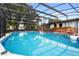 Sparkling clean above ground pool at 47 Community Dr, Debary, FL 32713