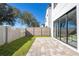 Private backyard with paver patio and modern fence at 172 Villa Domani Cir, Davenport, FL 33896