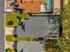 Aerial view showing home with pool and screened enclosure at 2238 Wyndam Way, Kissimmee, FL 34743