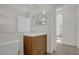 Bathroom features a modern vanity and a large mirror at 2238 Wyndam Way, Kissimmee, FL 34743