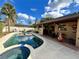 Relaxing pool and spa area with patio furniture at 872 Huckleberry Ln, Winter Springs, FL 32708