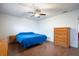 Spacious bedroom with wood flooring and ceiling fan at 1001 Hobson St, Longwood, FL 32750