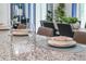 Granite kitchen island with seating for four at 1429 Swift Ct, Kissimmee, FL 34759