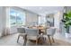 Modern farmhouse dining room with a round table and white chairs at 1512 Ellesmere Ave, Haines City, FL 33844