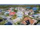 Aerial view of house and neighborhood, showcasing the property's location and surrounding area at 2435 Turpin Dr, Orlando, FL 32837