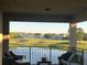 Covered balcony overlooking the golf course and lake at 9859 Winnington St, Orlando, FL 32832