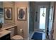 Bathroom with walk-in shower, toilet and vanity at 9859 Winnington St, Orlando, FL 32832