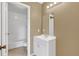 Small bathroom with white vanity and toilet at 1084 Villa Ln # 72, Apopka, FL 32712