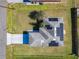 Top-down view of house and surrounding area at 1110 Seminole Dr, Kissimmee, FL 34744