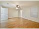 Spacious bedroom with wood flooring and ceiling fan at 225 W Seminole Blvd # 206, Sanford, FL 32771