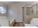 Clean bathroom with a large walk-in shower and tile flooring at 762 Toulon Dr, Kissimmee, FL 34759