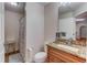 Bathroom with granite countertop and shower/tub combo at 762 Toulon Dr, Kissimmee, FL 34759