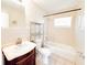 Clean bathroom with shower/tub combo and vanity at 1403 Amaros Ave, Orlando, FL 32811