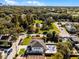 Aerial view highlighting the home's location and backyard at 1606 Hart Ln, Orlando, FL 32804