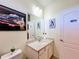 Small bathroom with Batman themed decor at 2477 Shanti Dr, Kissimmee, FL 34746