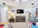 Mickey Mouse themed bedroom with two twin beds and TV at 2477 Shanti Dr, Kissimmee, FL 34746