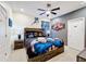 Batman themed bedroom with king-size bed at 2477 Shanti Dr, Kissimmee, FL 34746