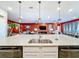 Spacious kitchen with island and double sink at 2477 Shanti Dr, Kissimmee, FL 34746