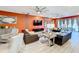Relaxing living room with multiple seating areas at 2477 Shanti Dr, Kissimmee, FL 34746
