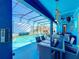 Enjoy this refreshing pool and spa with a large screen for outdoor movies at 2477 Shanti Dr, Kissimmee, FL 34746