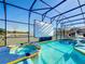 Large screen enclosure with refreshing pool and spa at 2477 Shanti Dr, Kissimmee, FL 34746