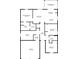 Three bedroom, two bath floor plan with a screened porch at 149 Springberry Ct, Daytona Beach, FL 32124