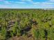 Aerial view of a wooded area near a lake at 1592 Wynford Cir, Tavares, FL 32778
