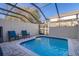 Private screened pool and patio area at 2361 Silver Palm Dr, Kissimmee, FL 34747