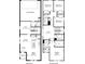 Two-story floor plan with four bedrooms and a two-car garage at 4704 Homestead Trl, St Cloud, FL 34772