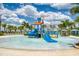 Community spray park with slides and water features at 8939 Coconut Breeze Dr, Kissimmee, FL 34747