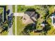 House and lot aerial view from above at 2441 Derby Dr, Deltona, FL 32738