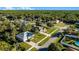 Aerial view highlighting the home's curb appeal and desirable location within the community at 2441 Derby Dr, Deltona, FL 32738
