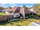 Home exterior and screened patio aerial at 2441 Derby Dr, Deltona, FL 32738