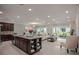 Open concept kitchen and living area with lots of natural light at 121 S Cory Dr, Edgewater, FL 32141